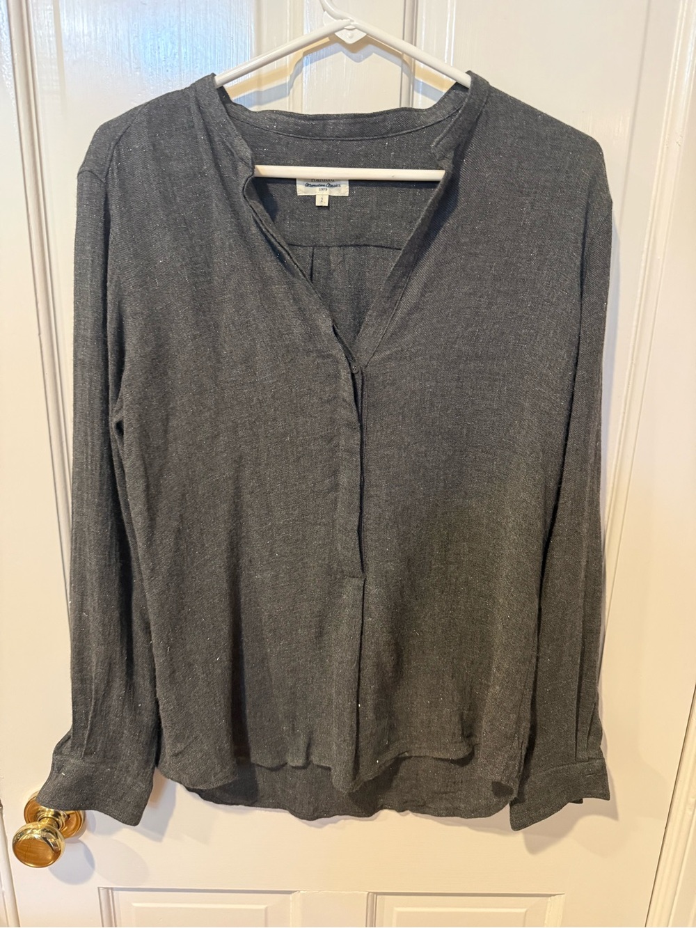 Women’s Hartford Paris Charcoal Gray Long-Sleeve Top
